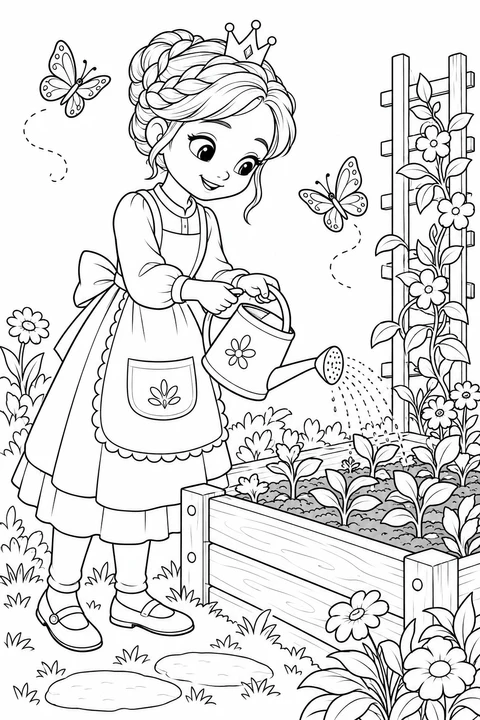 Princess Watering Seedlings