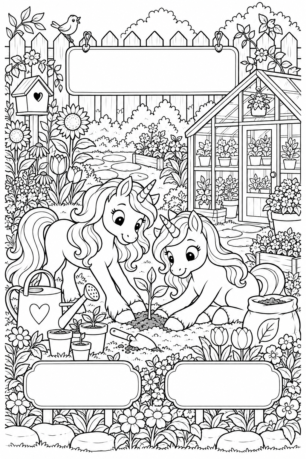 Les licornes au jardin de l’école