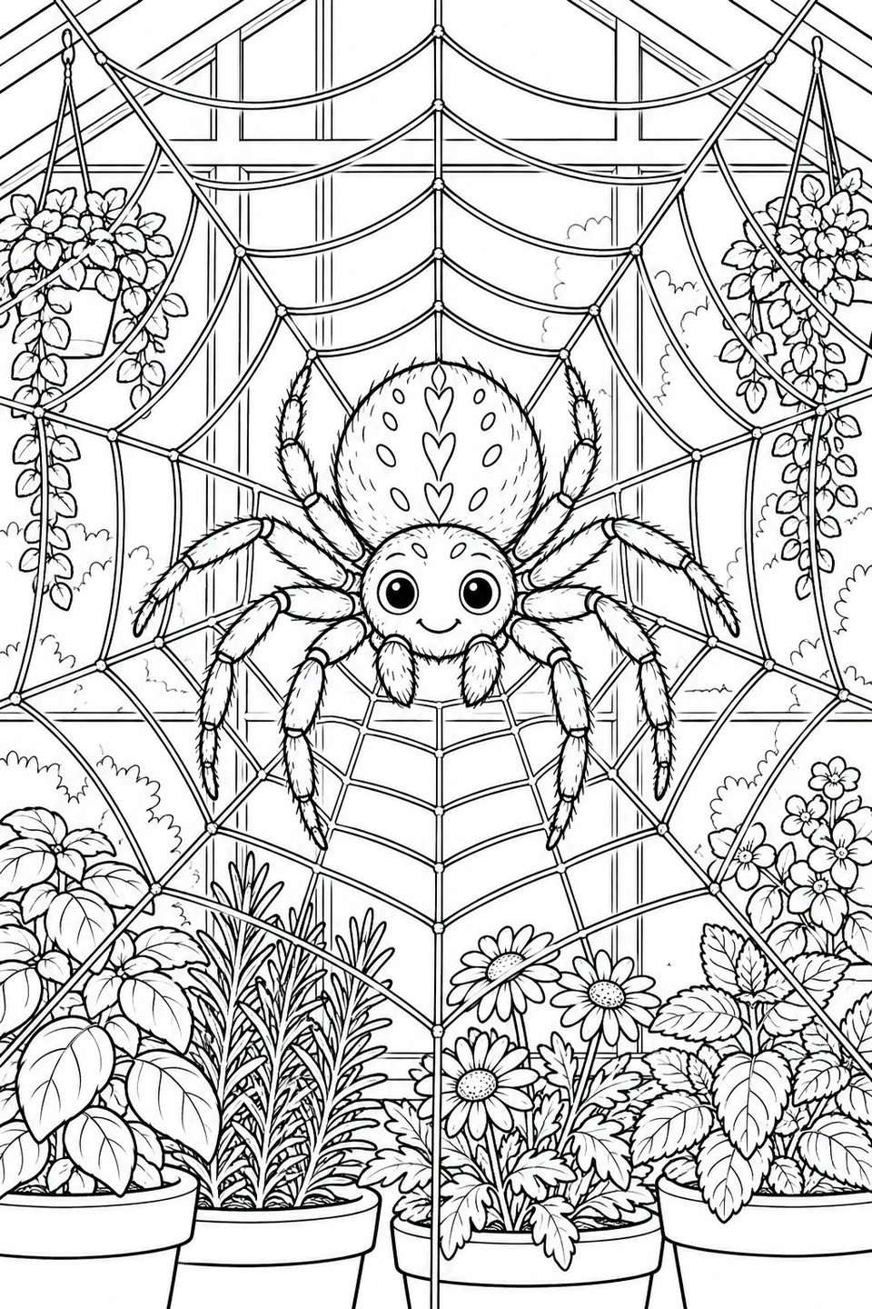 Spider in a Greenhouse Web