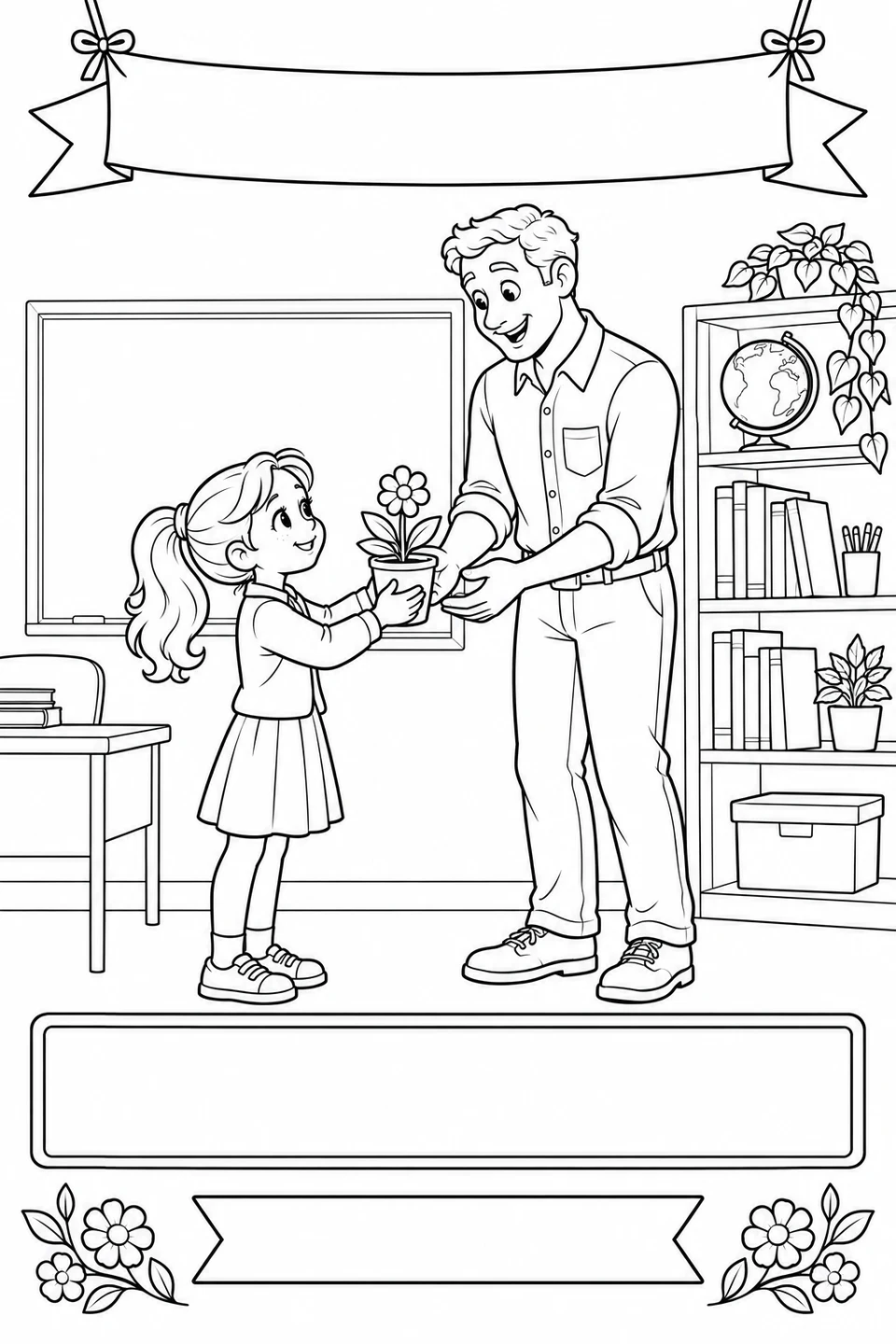 A girl's gift for her teacher