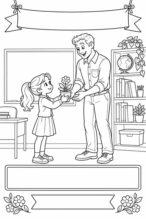 A girl's gift for her teacher
